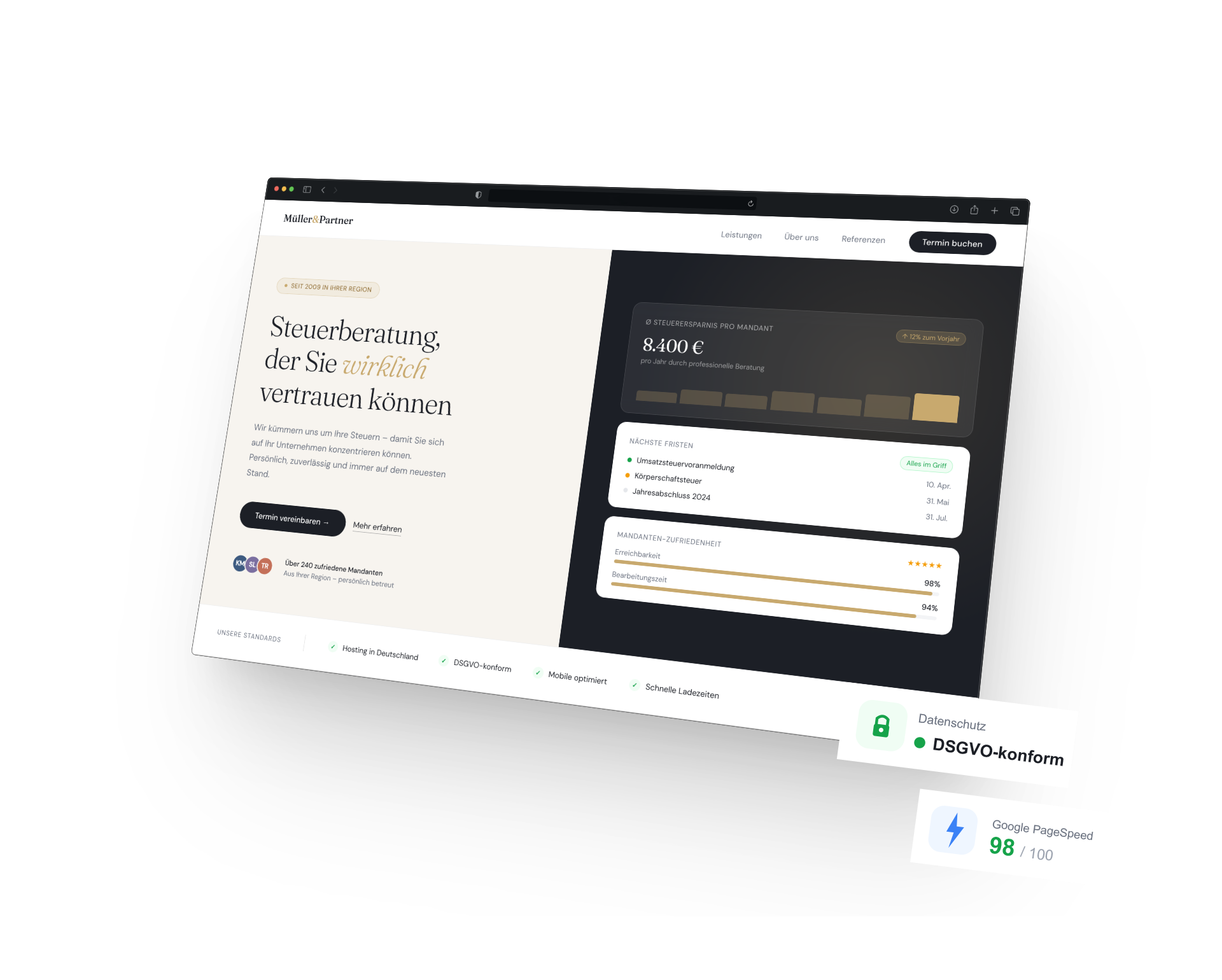 Webwerk.ai – Website Mockup